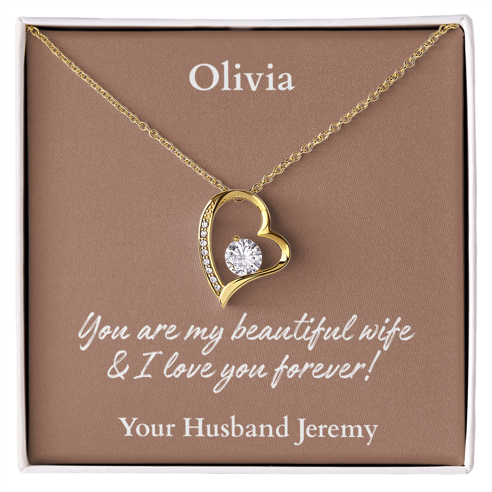 Personalized Name Forever Love Necklace – The Perfect Gift for Your Wife - Versatile Zing