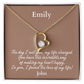 Personalized Forever Love Necklace – Custom Name Gift for Her, Romantic Heart Pendant