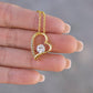 Personalized Forever Love Necklace – Custom Name Gift for Her, Romantic Heart Pendant