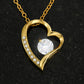 To My Wife – Forever Love Necklace, Romantic Heart Pendant