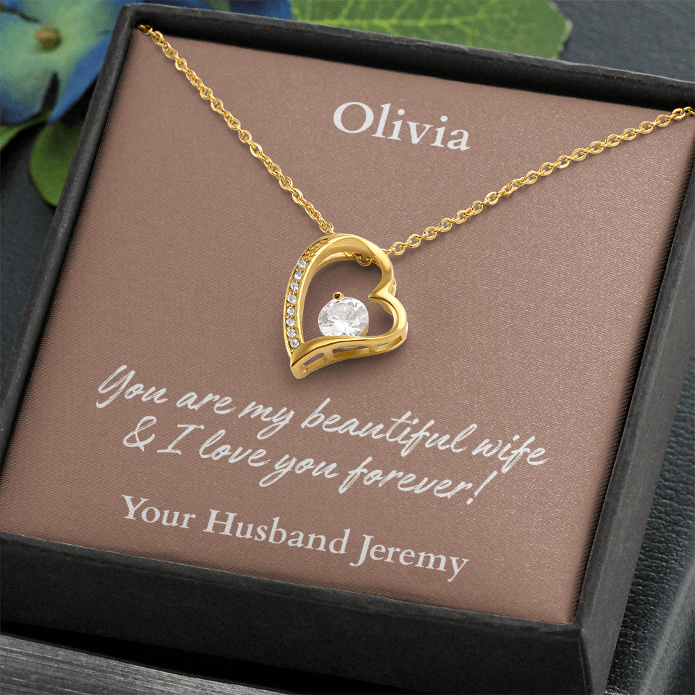 Personalized Name Forever Love Necklace – The Perfect Gift for Your Wife - Versatile Zing