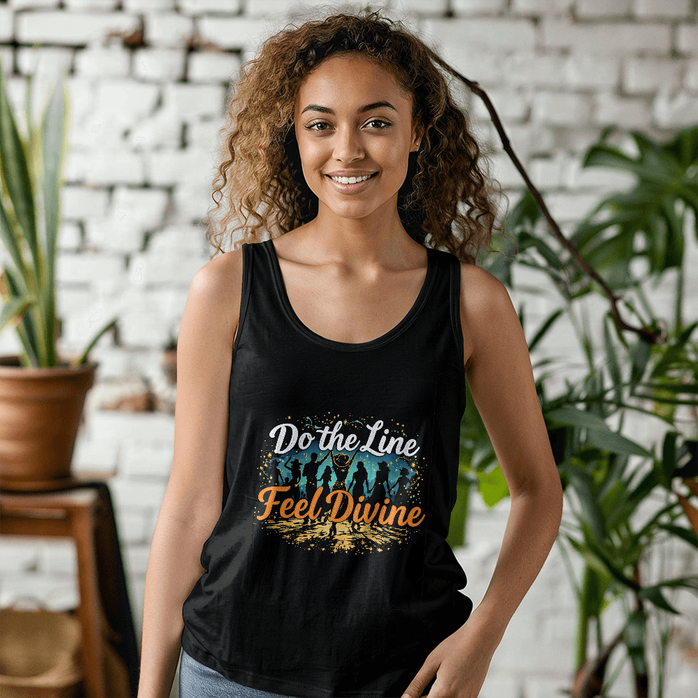 Do the Line Feel Divine Line Dancing Tank Top – Unisex Country Dance Apparel