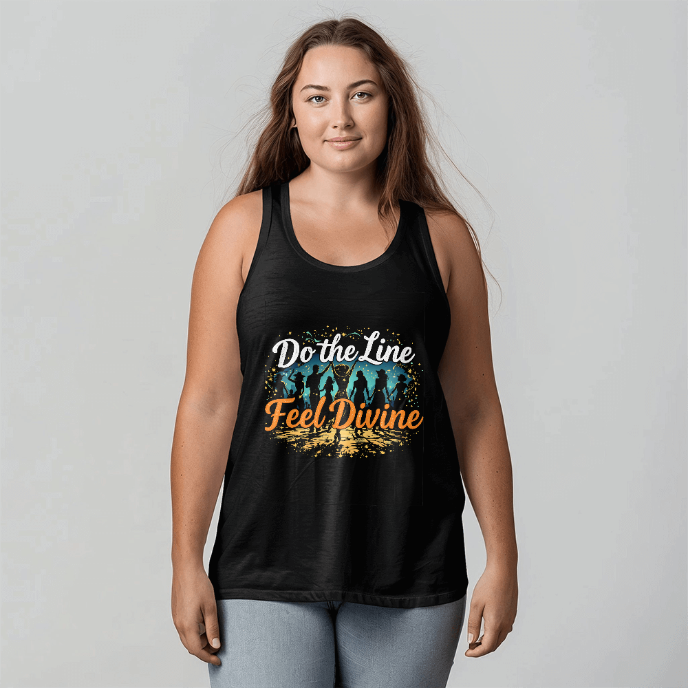 Do the Line Feel Divine Line Dancing Tank Top – Unisex Country Dance Apparel