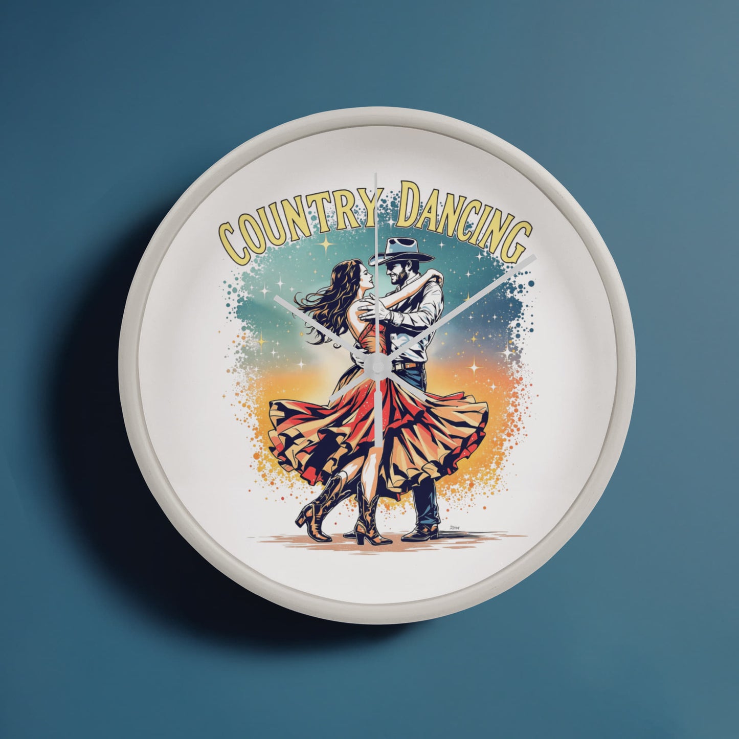 Country Dancing Wall Clock – Western Home Décor Gift