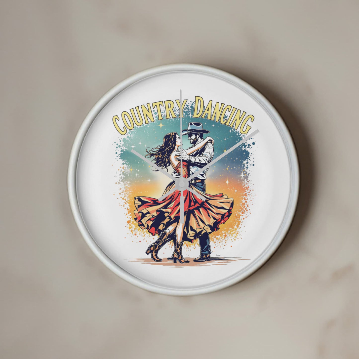 Country Dancing Wall Clock – Western Home Décor Gift