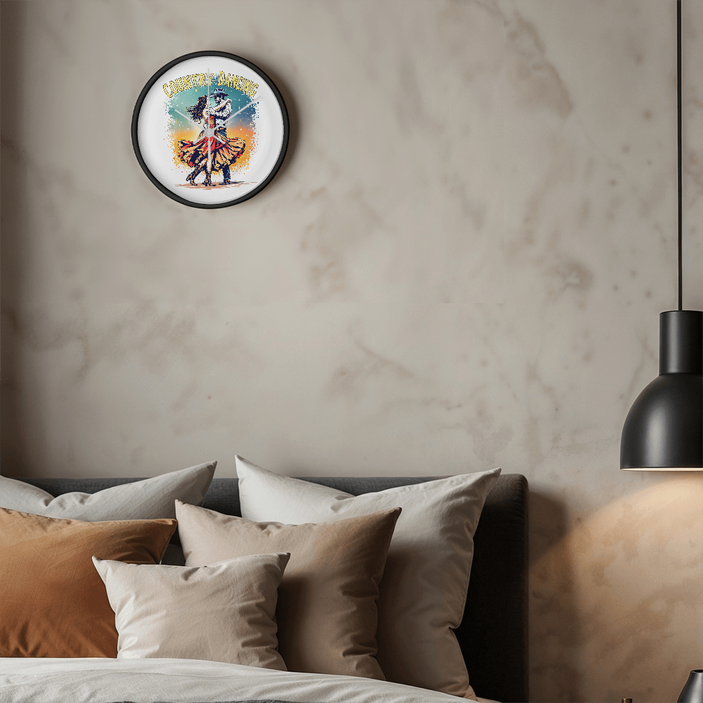 Country Dancing Wall Clock – Western Home Décor Gift