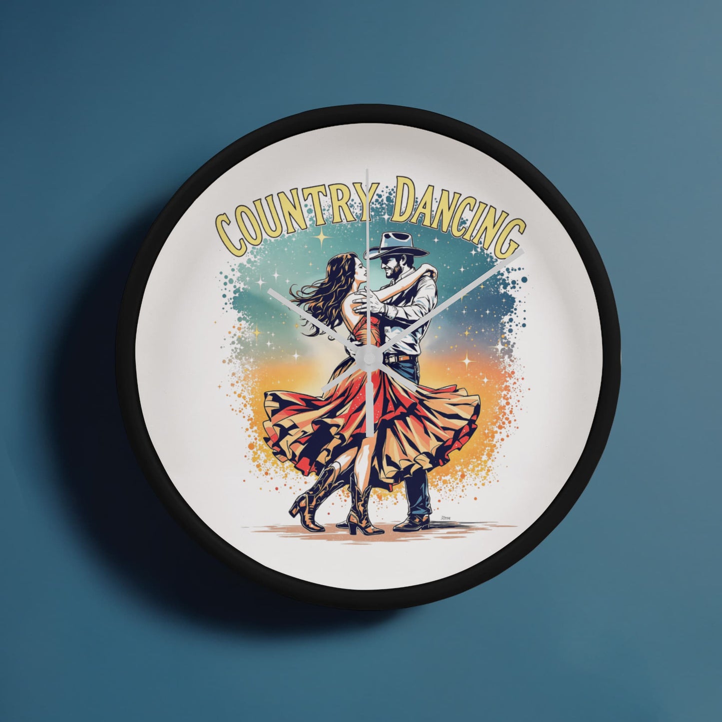 Country Dancing Wall Clock – Western Home Décor Gift