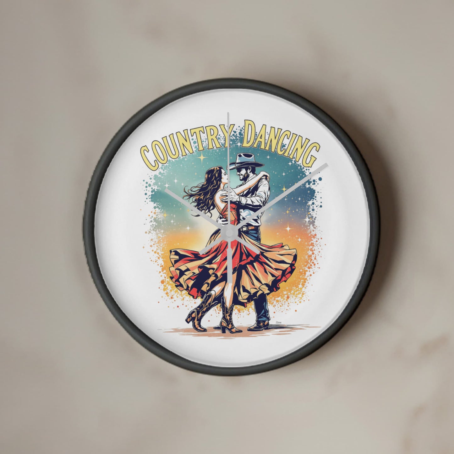 Country Dancing Wall Clock – Western Home Décor Gift