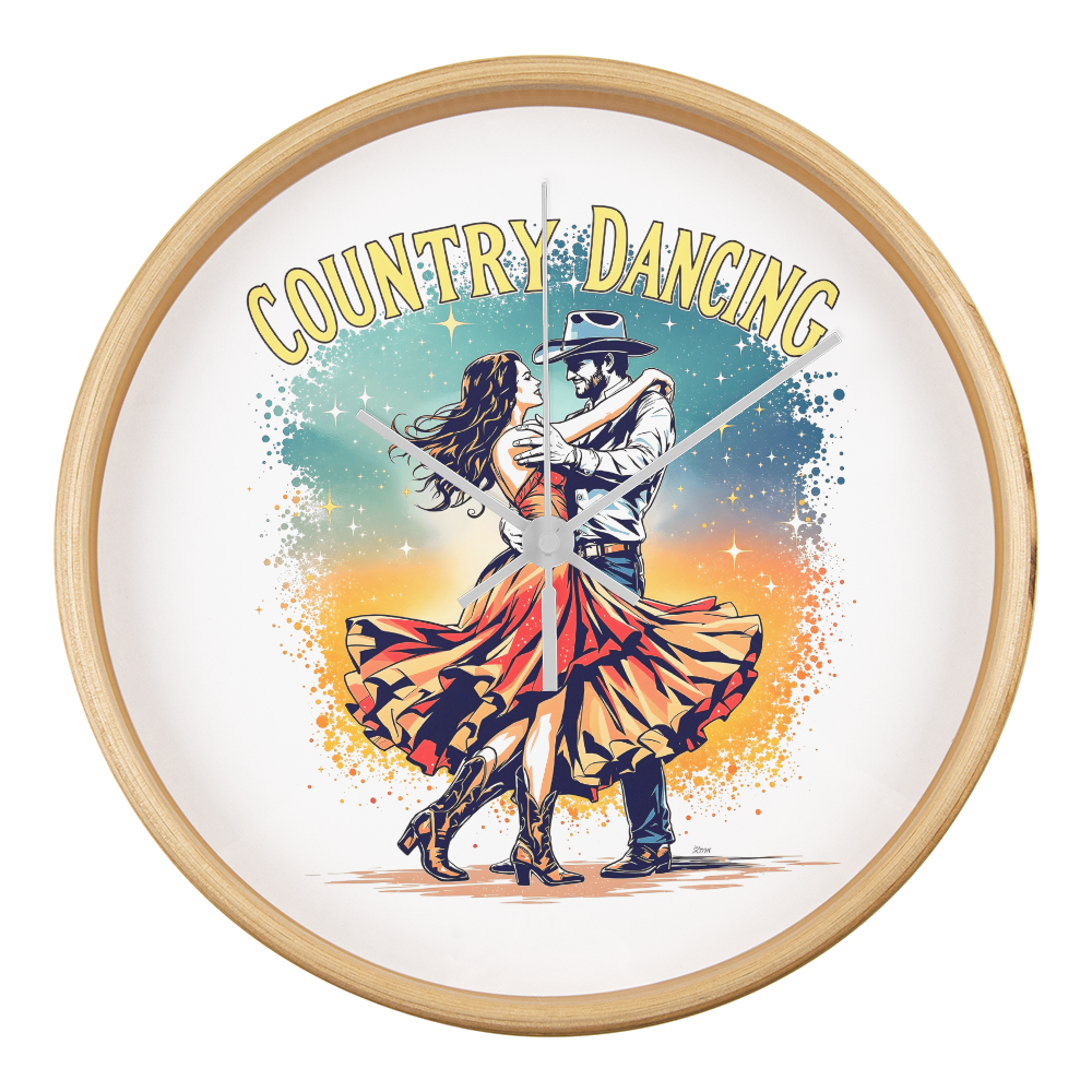 Country Dancing Wall Clock – Western Home Décor Gift
