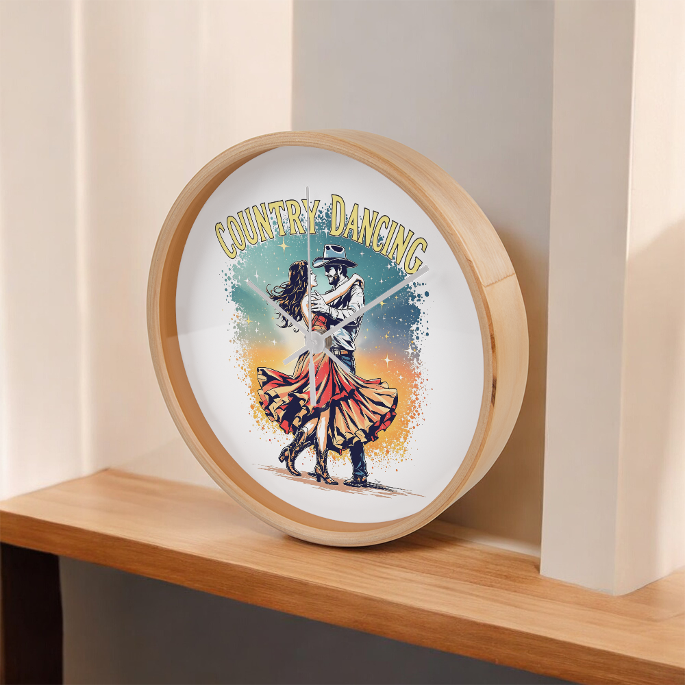Country Dancing Wall Clock – Western Home Décor Gift
