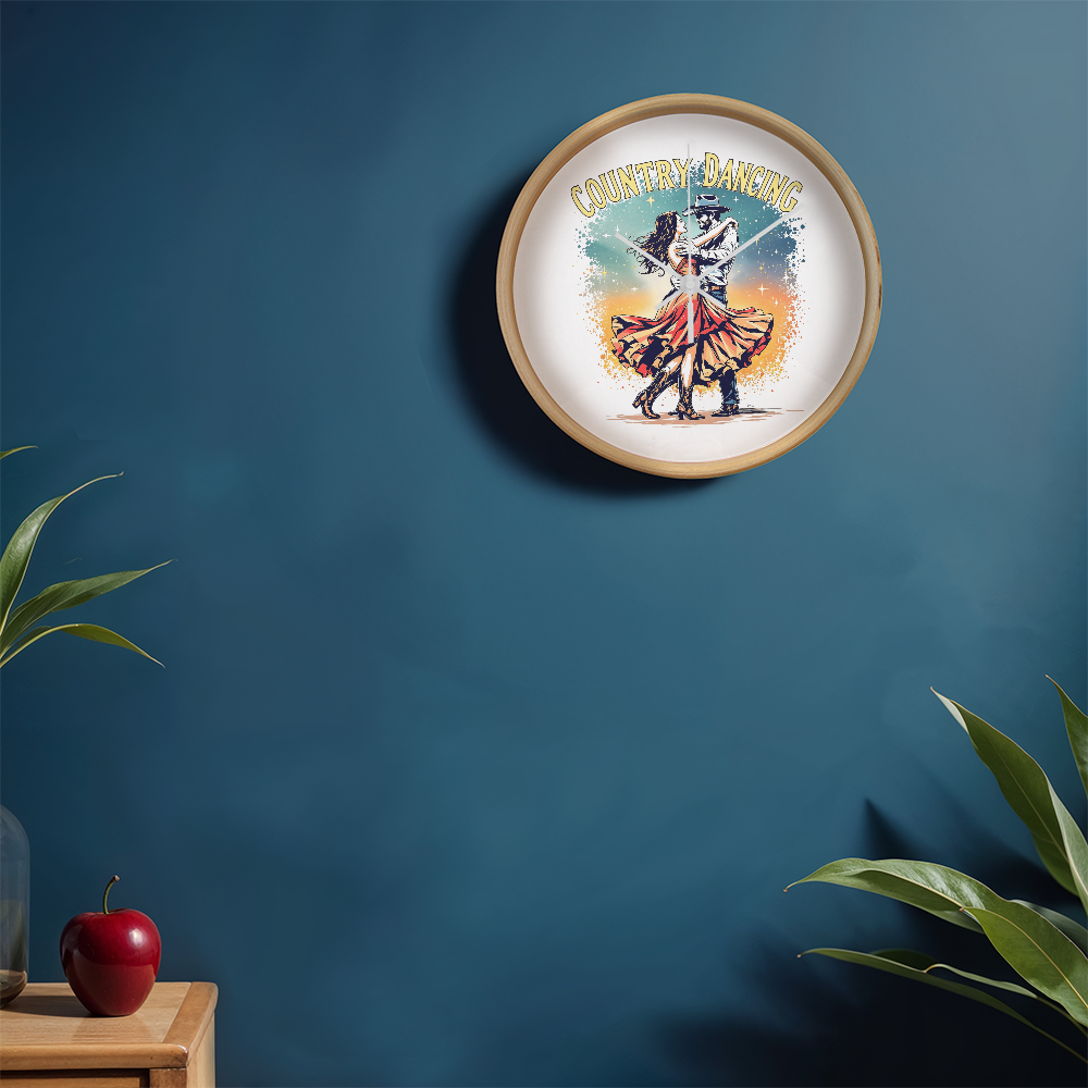 Country Dancing Wall Clock – Western Home Décor Gift