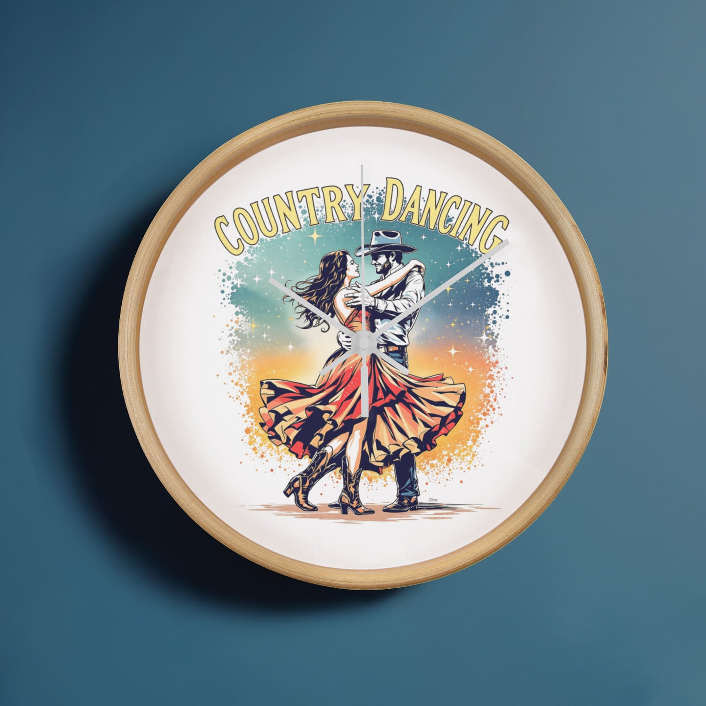 Country Dancing Wall Clock – Western Home Décor Gift