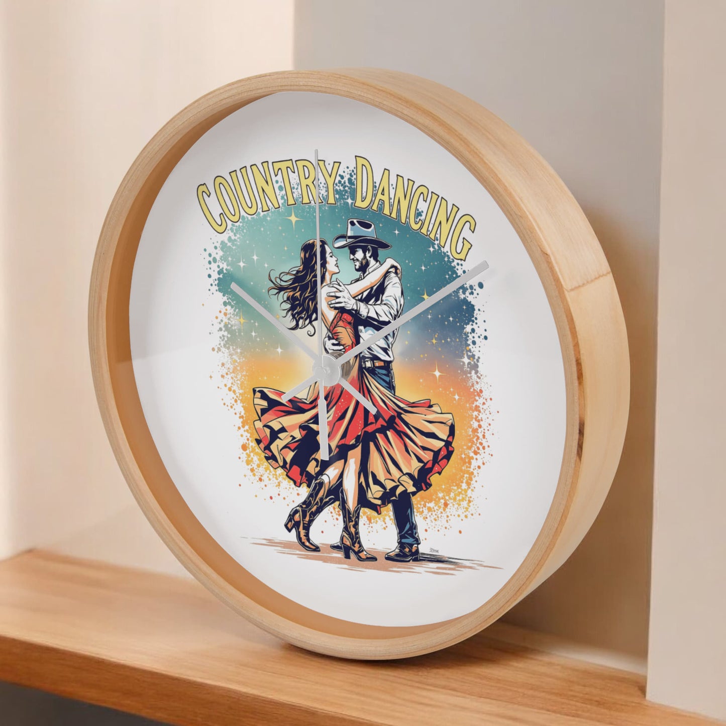 Country Dancing Wall Clock – Western Home Décor Gift