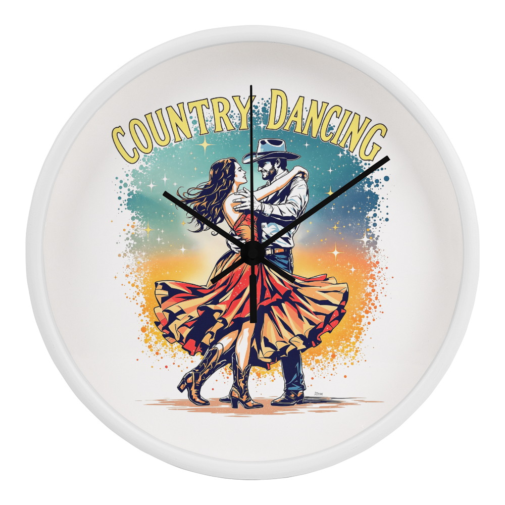 Country Dancing Wall Clock – Western Home Décor Gift