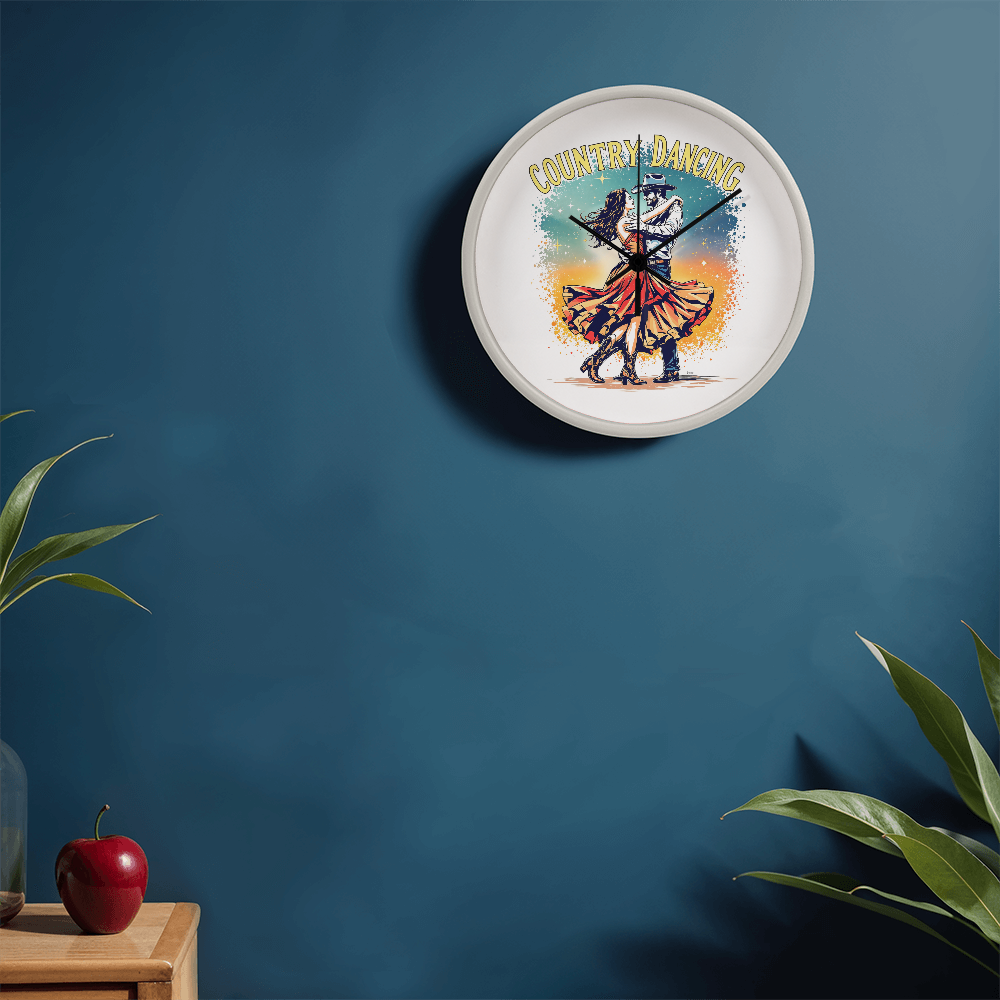 Country Dancing Wall Clock – Western Home Décor Gift