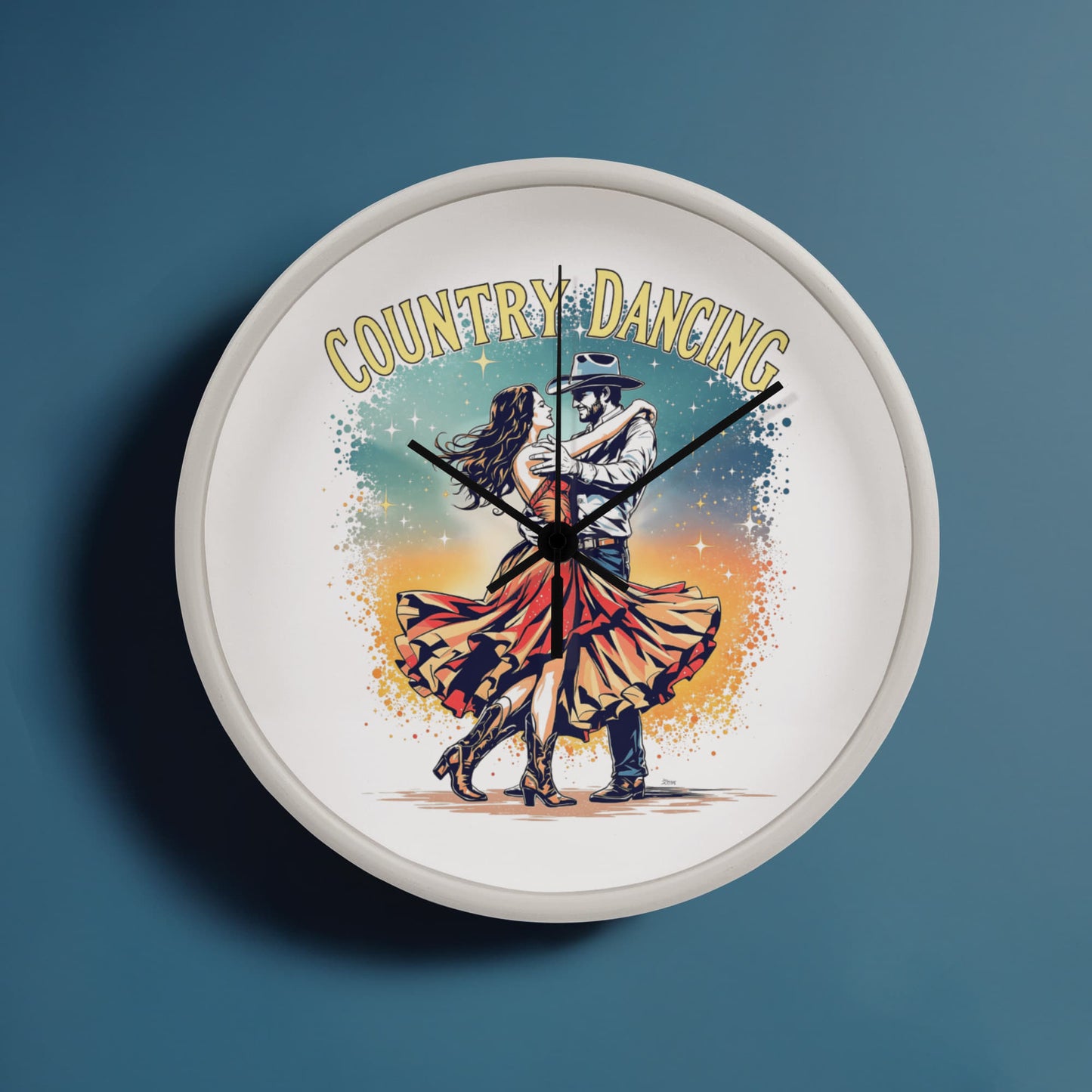 Country Dancing Wall Clock – Western Home Décor Gift