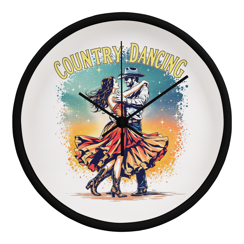Country Dancing Wall Clock – Western Home Décor Gift