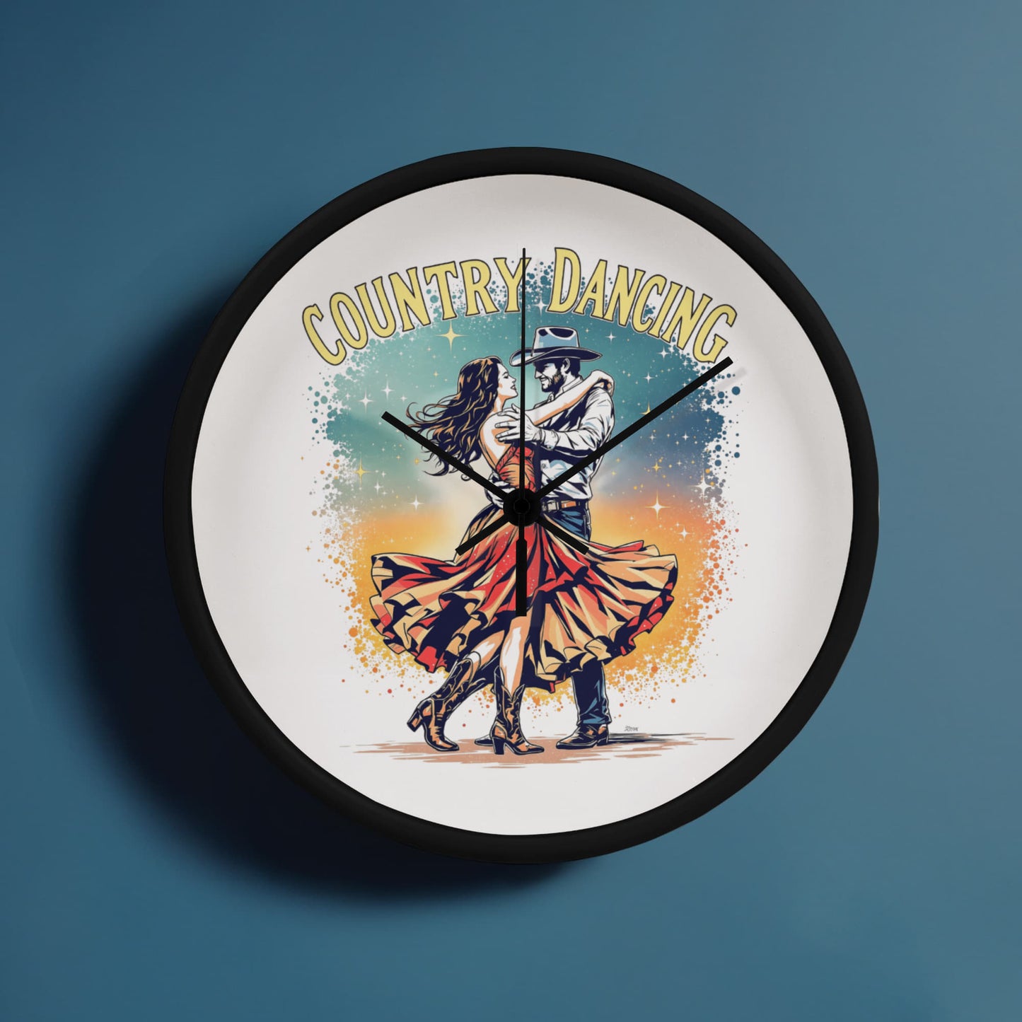 Country Dancing Wall Clock – Western Home Décor Gift