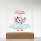 Keepsake Acrylic Plaque - To My Daughter Wherever your journey in life may take you