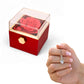 Enchanting Beauty Necklace with Rotating Rose Gift Box – Elegant Romantic Gift for Her