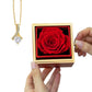Enchanting Beauty Necklace with Rotating Rose Gift Box – Elegant Romantic Gift for Her