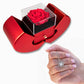 Love Knot Necklace with Red Heart & Rose Gift Box – Elegant Romantic Gift for Her