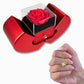 Love Knot Necklace with Red Heart & Rose Gift Box – Elegant Romantic Gift for Her