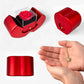 Love Knot Necklace with Red Heart & Rose Gift Box – Elegant Romantic Gift for Her