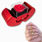 Forever Love Necklace with Red Heart & Rose Gift Box – Elegant Romantic Gift for Her
