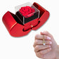Enchanting Beauty Necklace with Red Heart & Rose Gift Box – Elegant Romantic Gift for Her